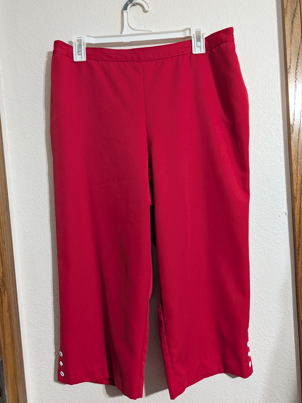 Alfred Dunner Dark Coral Cropped Dress Pants